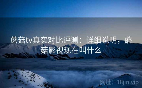 蘑菇tv真实对比评测：详细说明，蘑菇影视现在叫什么