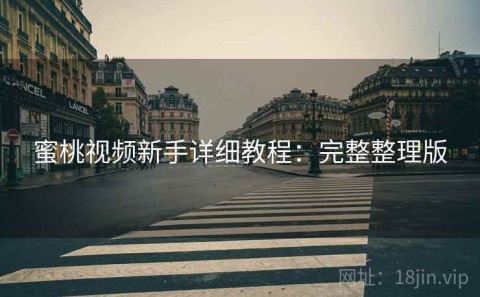 蜜桃视频新手详细教程：完整整理版