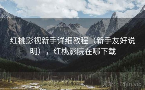 红桃影视新手详细教程（新手友好说明），红桃影院在哪下载